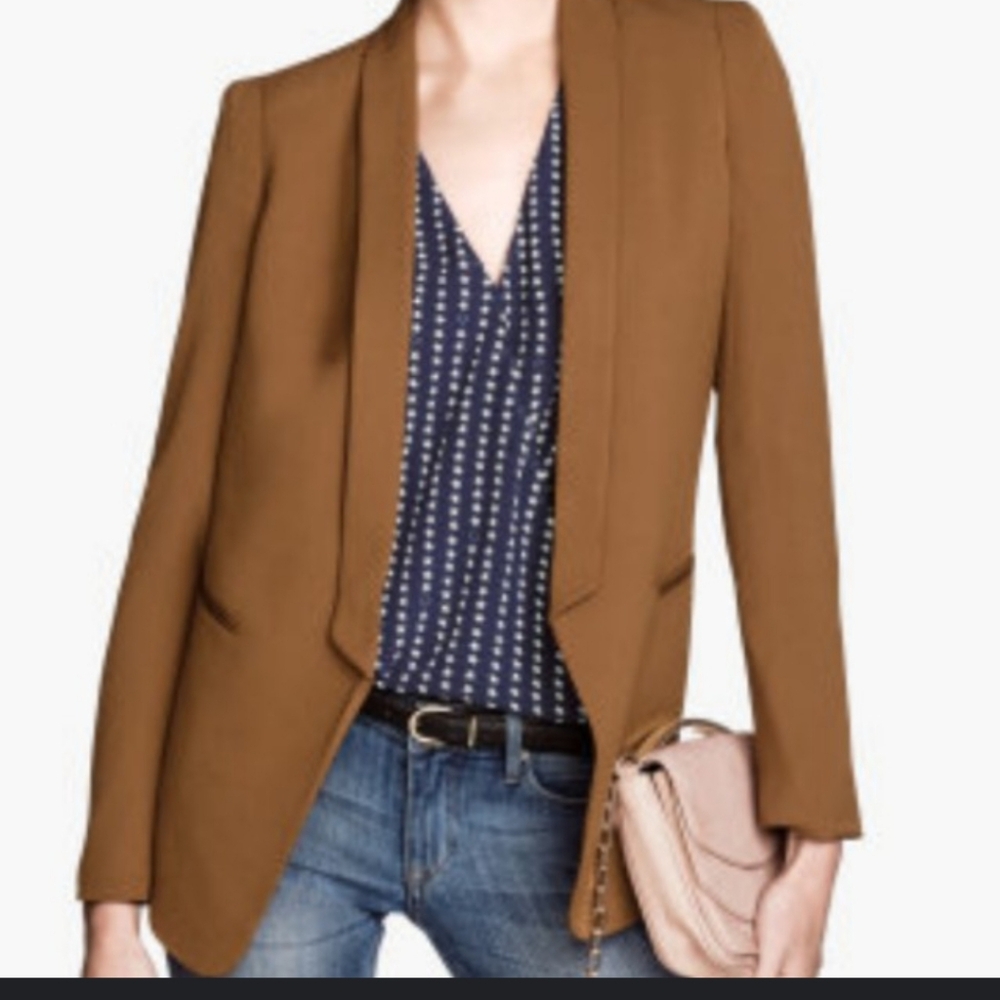 H&M Golden Brown Open Blazer